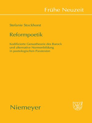 cover image of Reformpoetik